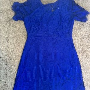 Gorgeous Elegant Blue Lace Dress- worn once!